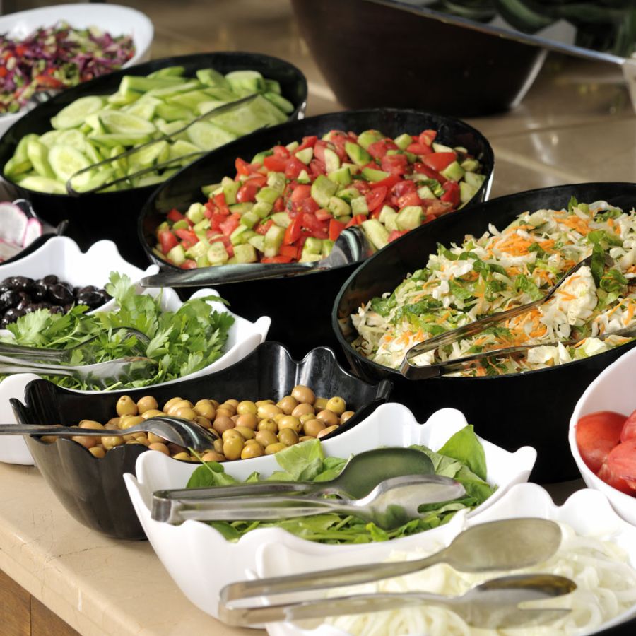 Mittagsbuffet Salatauswahl